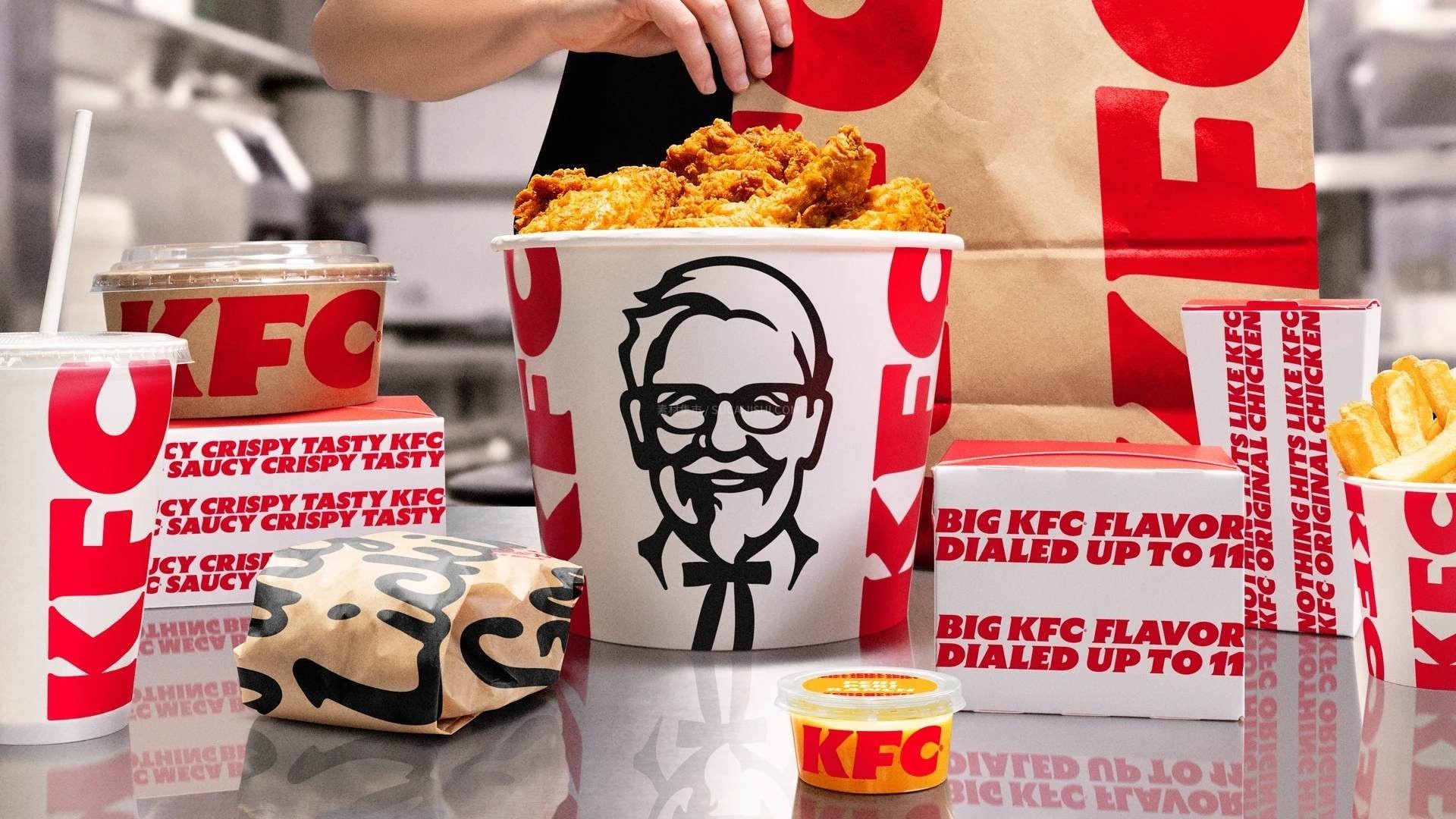 KFC肯德基全新定制字体 Kentucky Fried